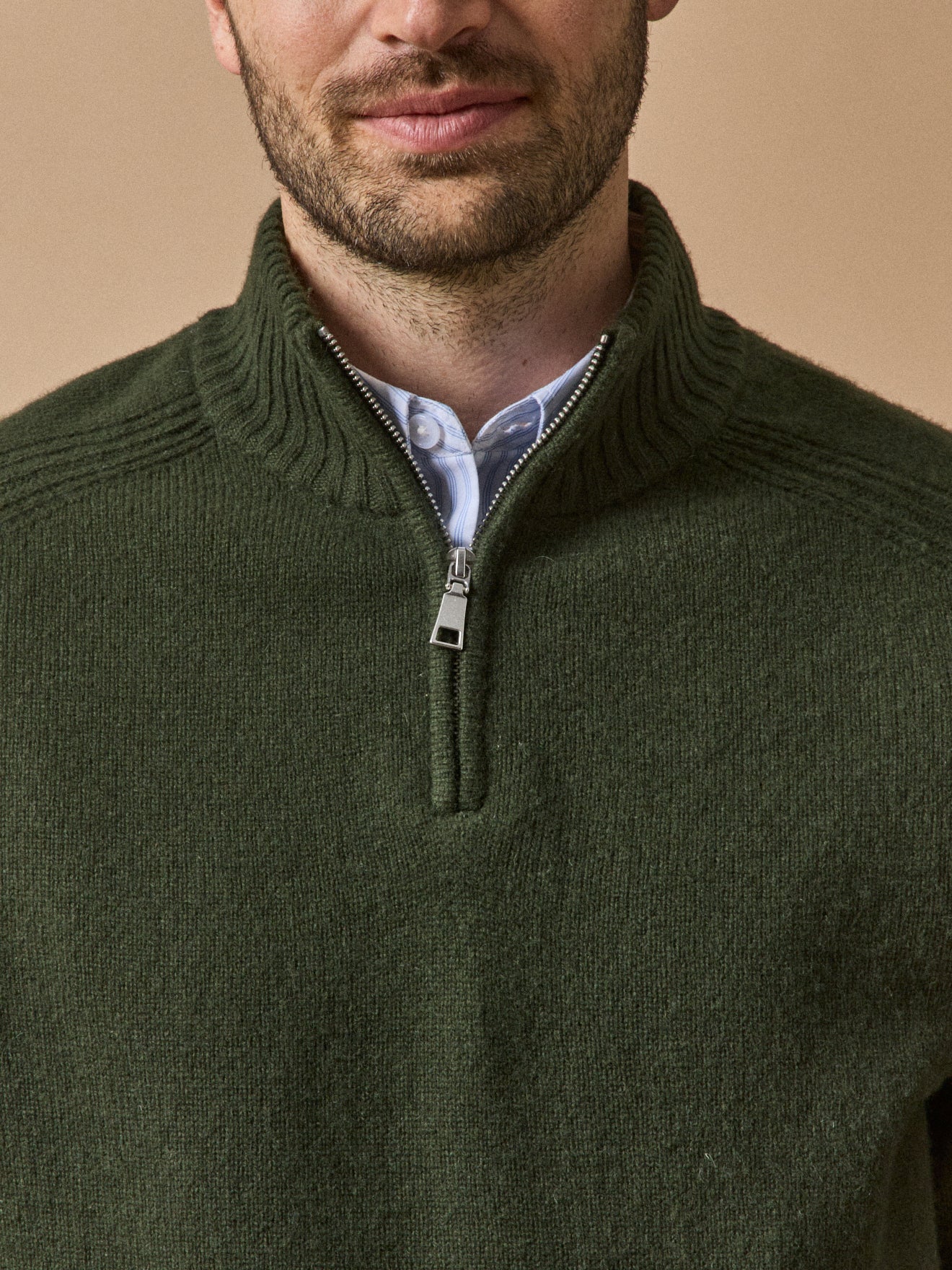 Herren-Pullover mit Stehkragen und Reißverschluss - Image 6