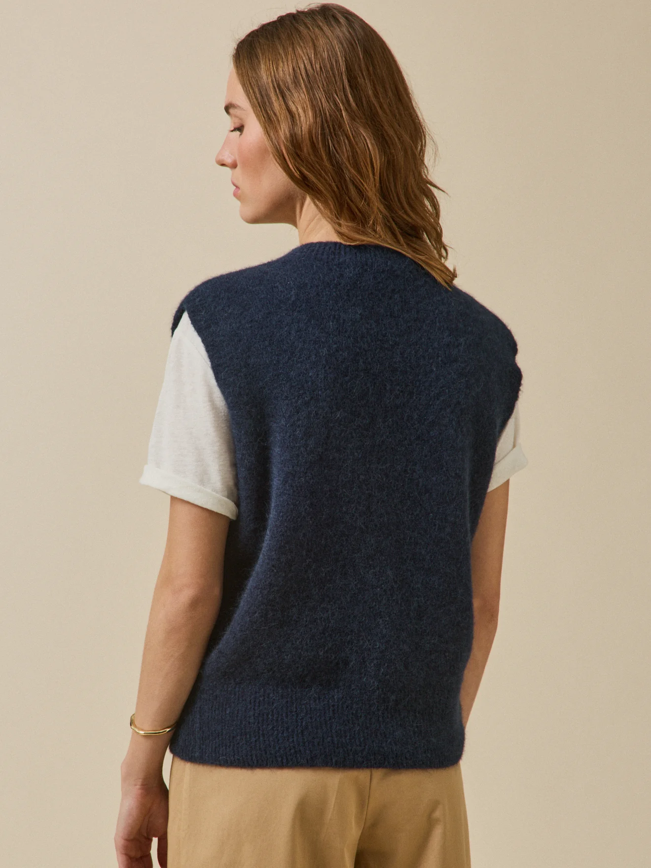 Damen-Strickweste aus Alpakamischung - Image 2