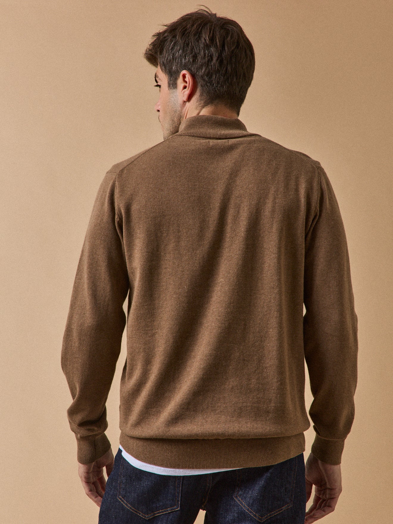 Damenpullover mit Stehkragen aus Bio-Baumwolle und Cashmere - Image 3