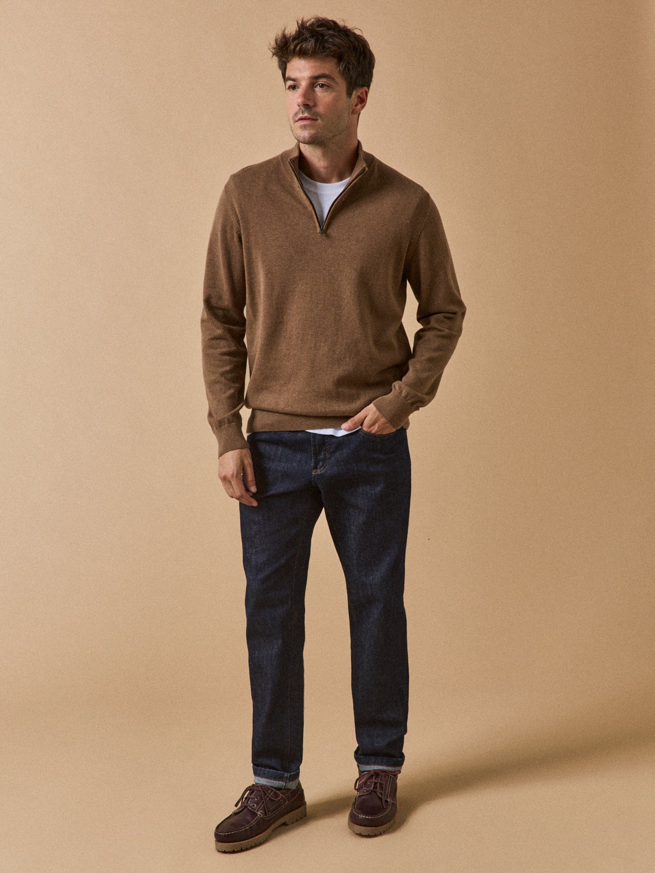 Damenpullover mit Stehkragen aus Bio-Baumwolle und Cashmere - Image 5