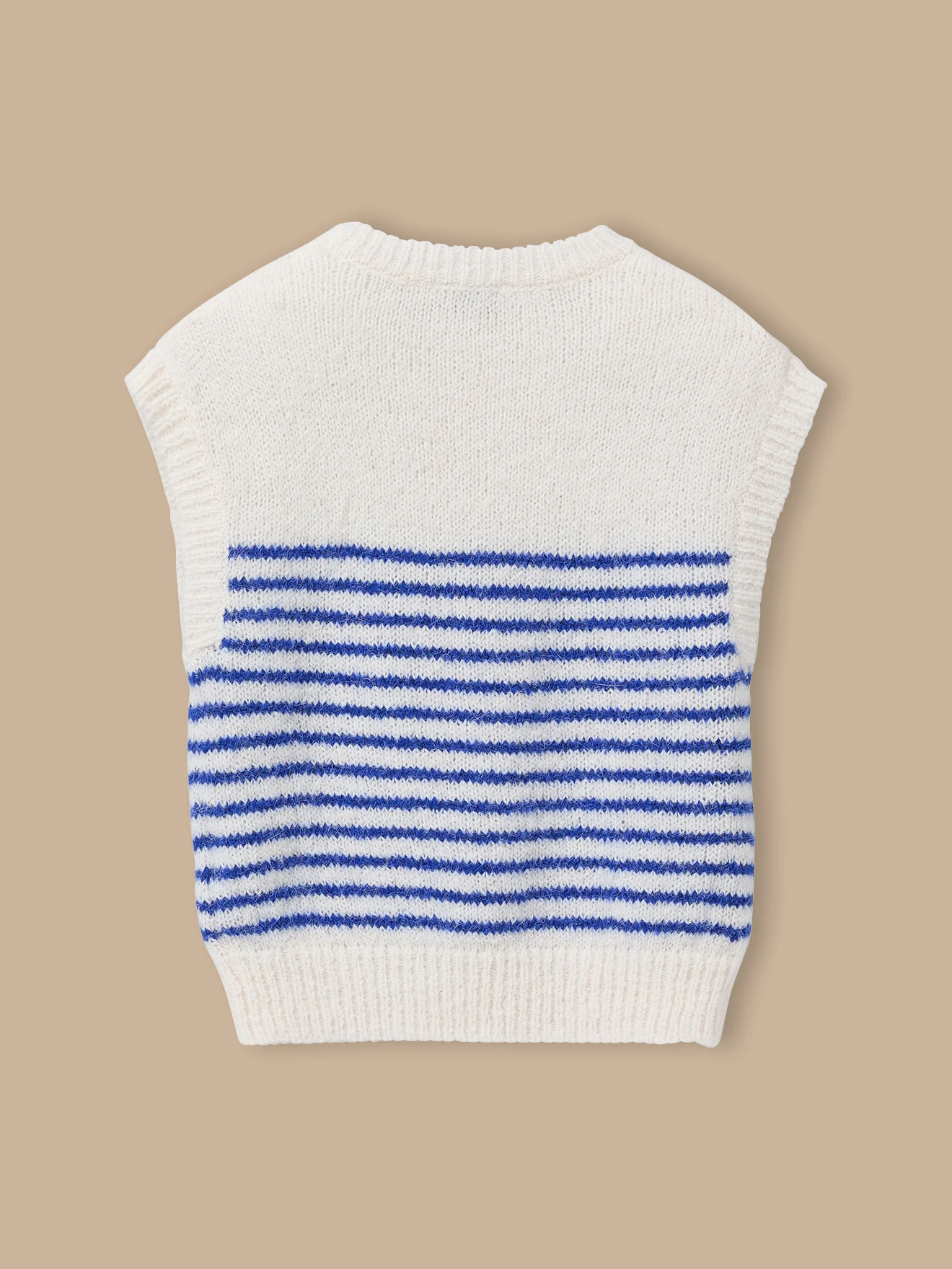 Mädchenpullover mit Streifen, ärmellos - Image 8