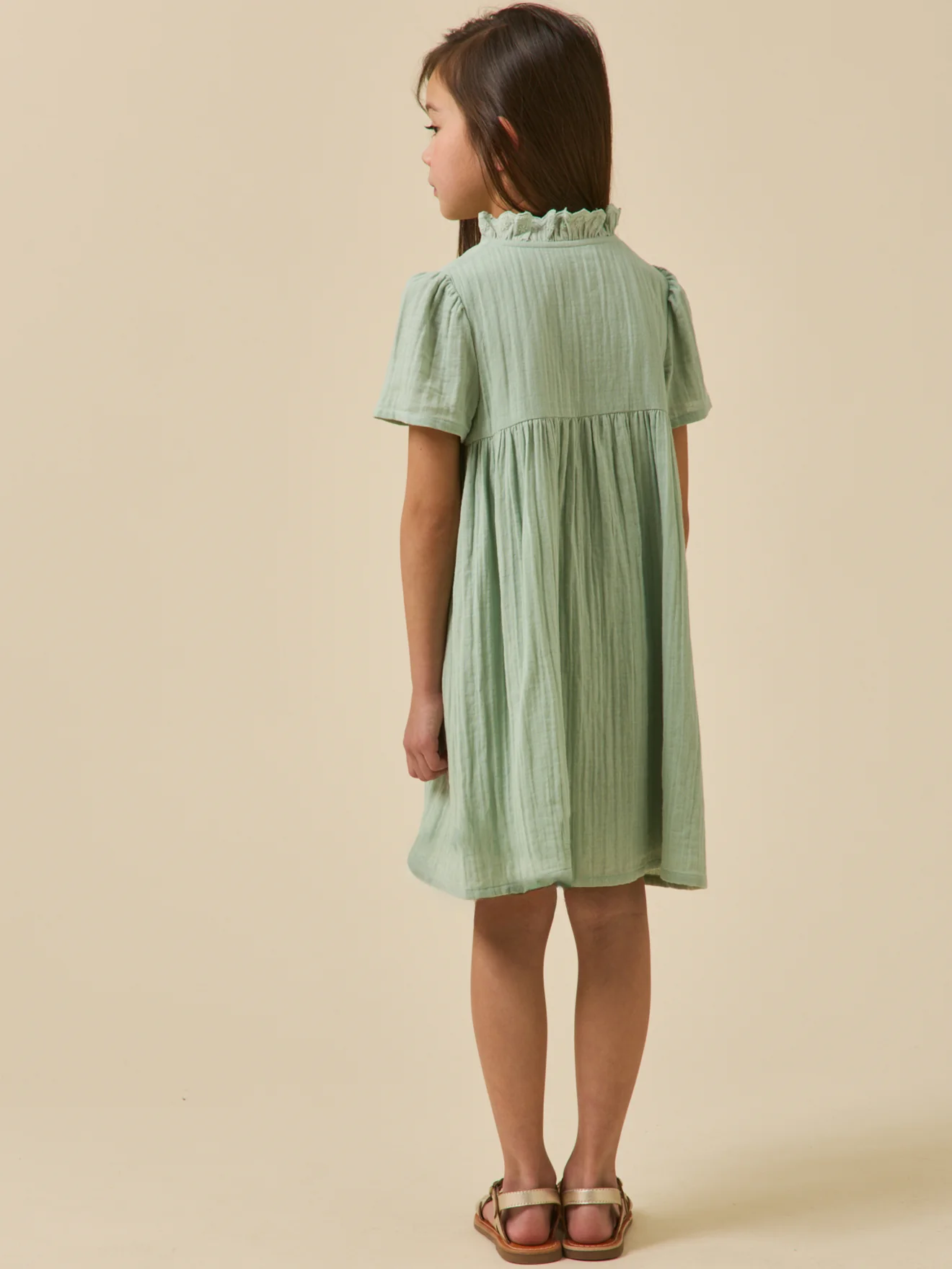 Mädchenkleid aus Baumwollgaze - Image 2