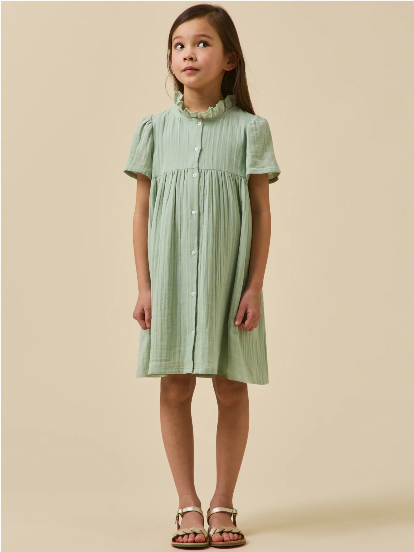 Mädchenkleid aus Baumwollgaze - Image 4