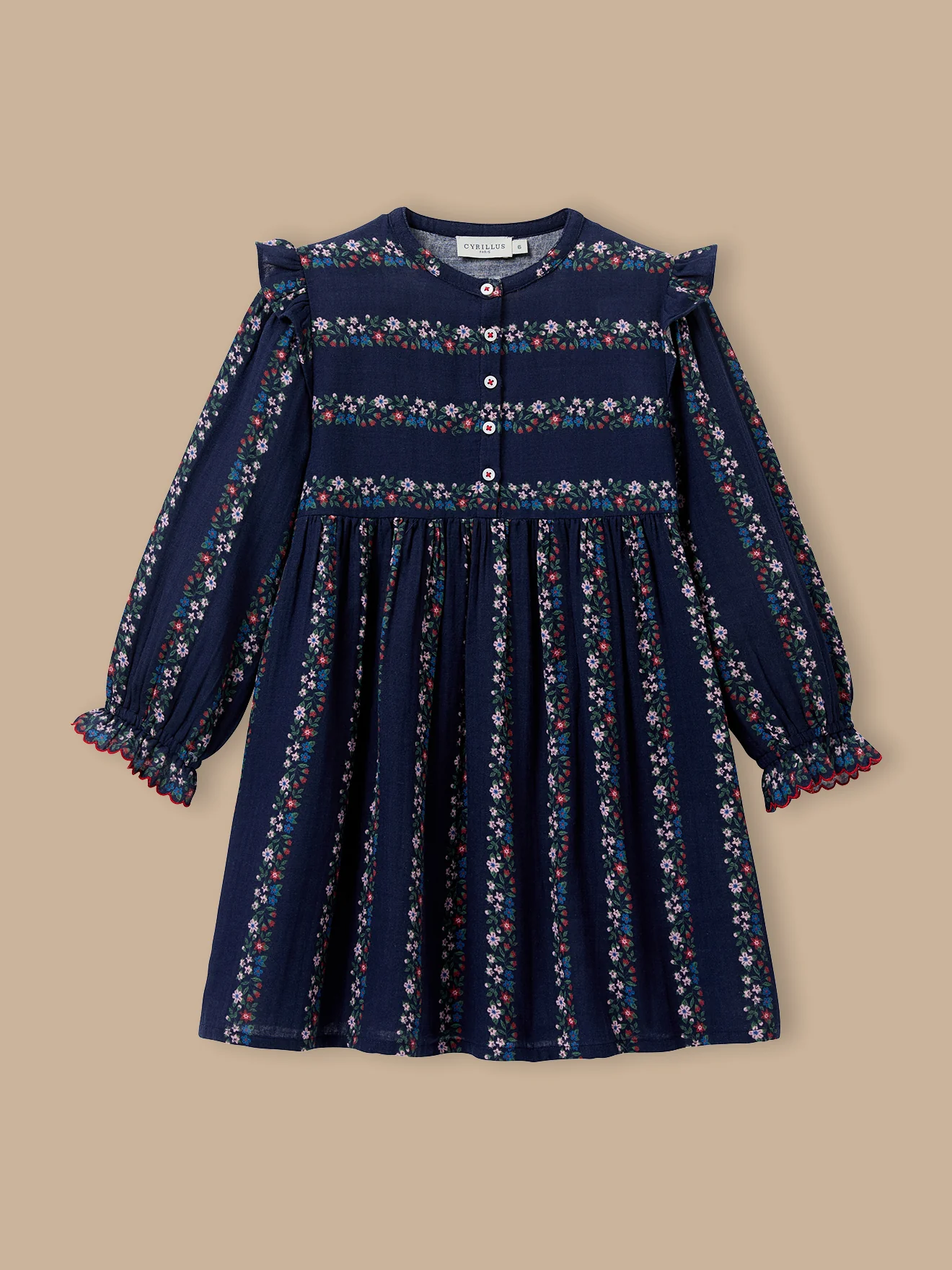 Mädchenkleid aus Baumwollgaze