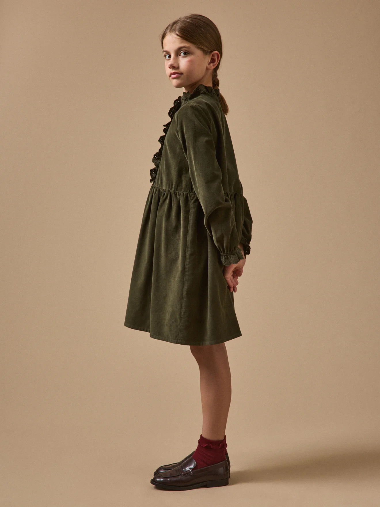 Mädchenkleid aus Velours - Image 4