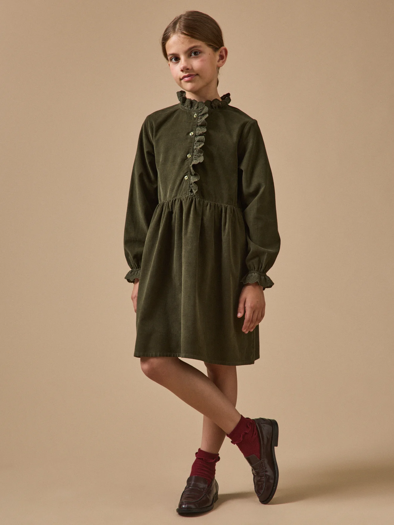 Mädchenkleid aus Velours - Image 5