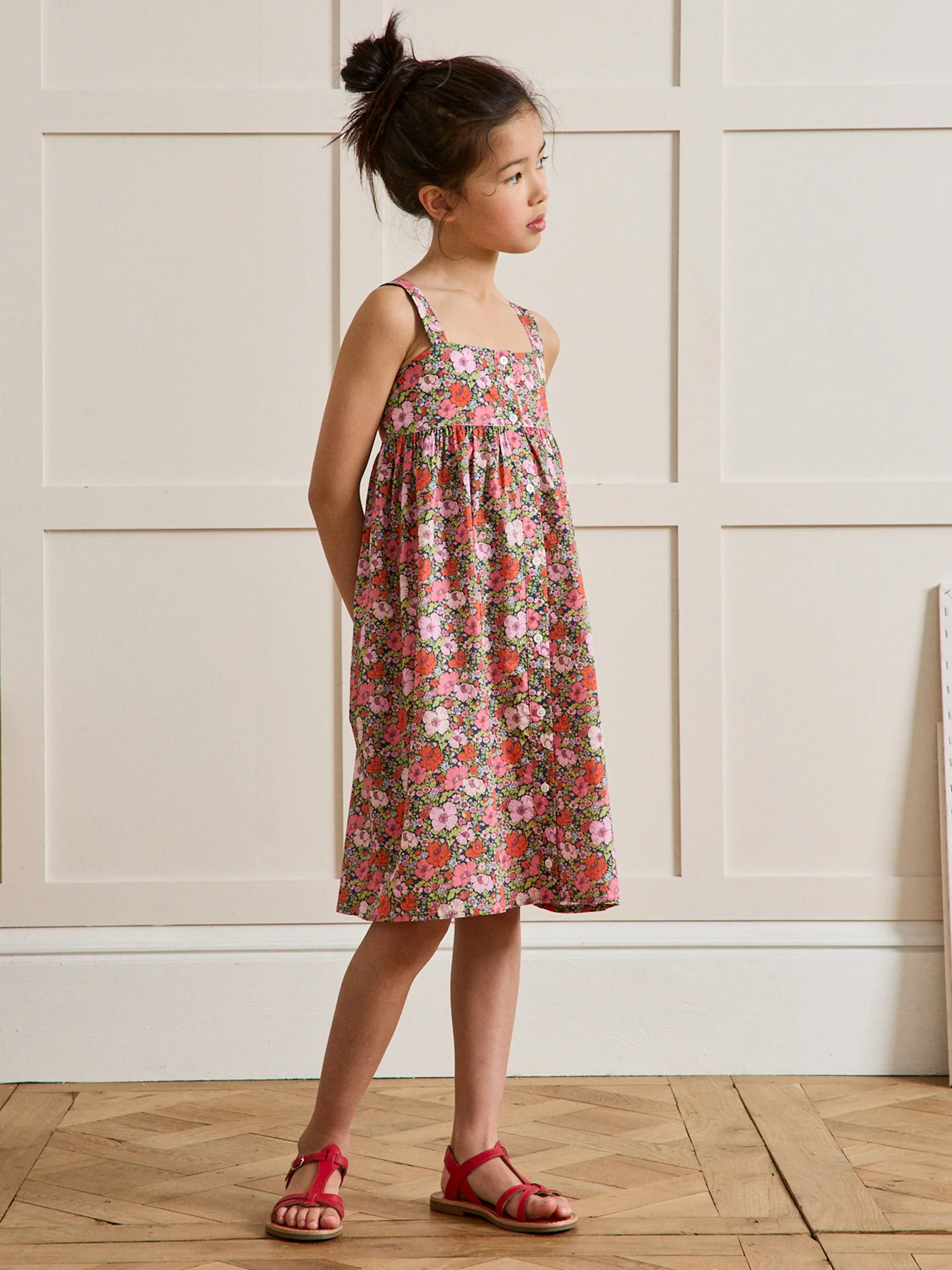 Mädchenkleid aus Liberty®-Stoff « Meadow Song » - Image 6