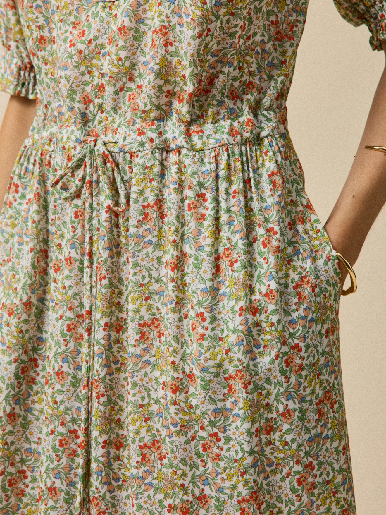 Langes Damenkleid aus Liberty-Stoff - Limited Collection - Image 4