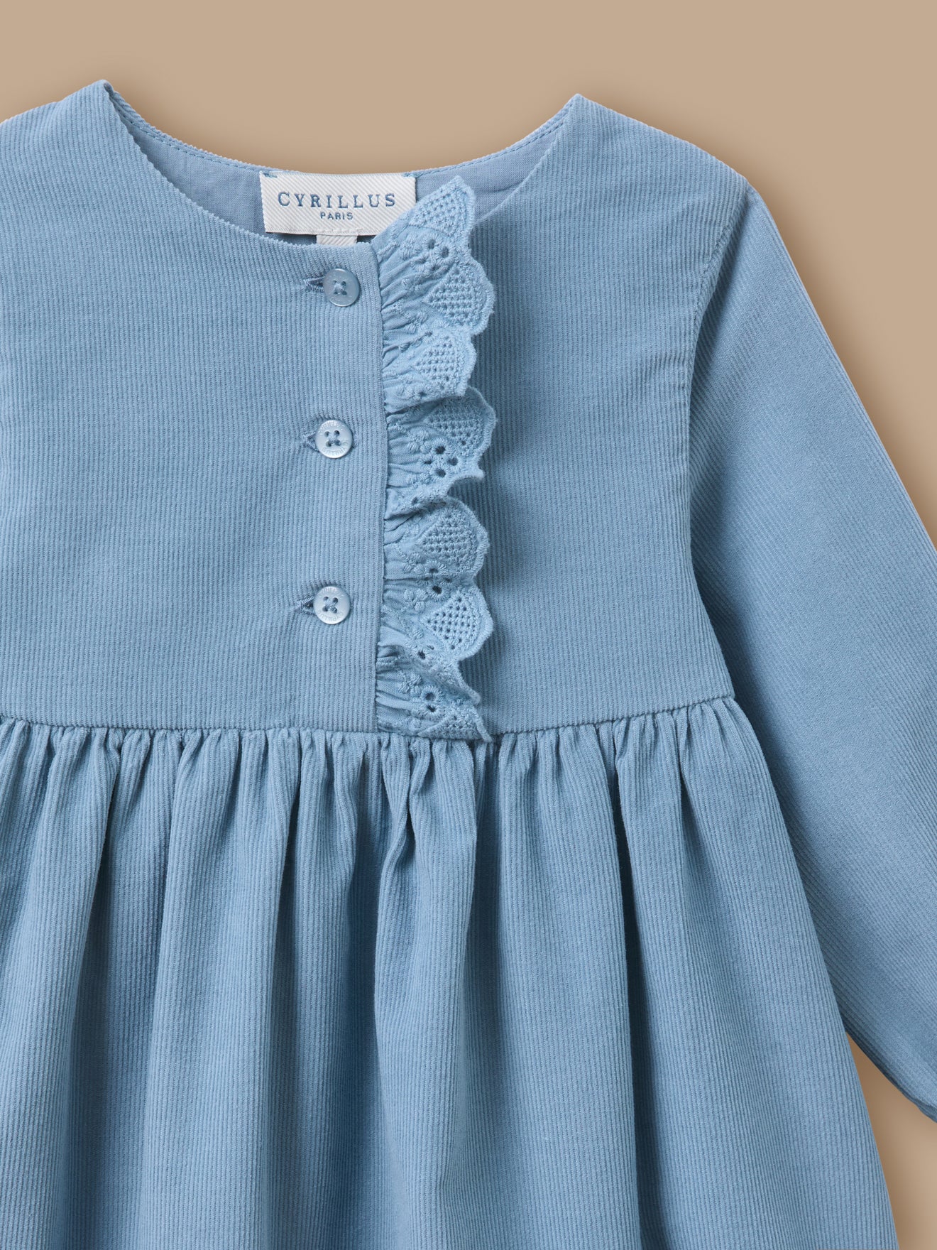 Kleid aus Cord und Stickerei, Baby - Image 3
