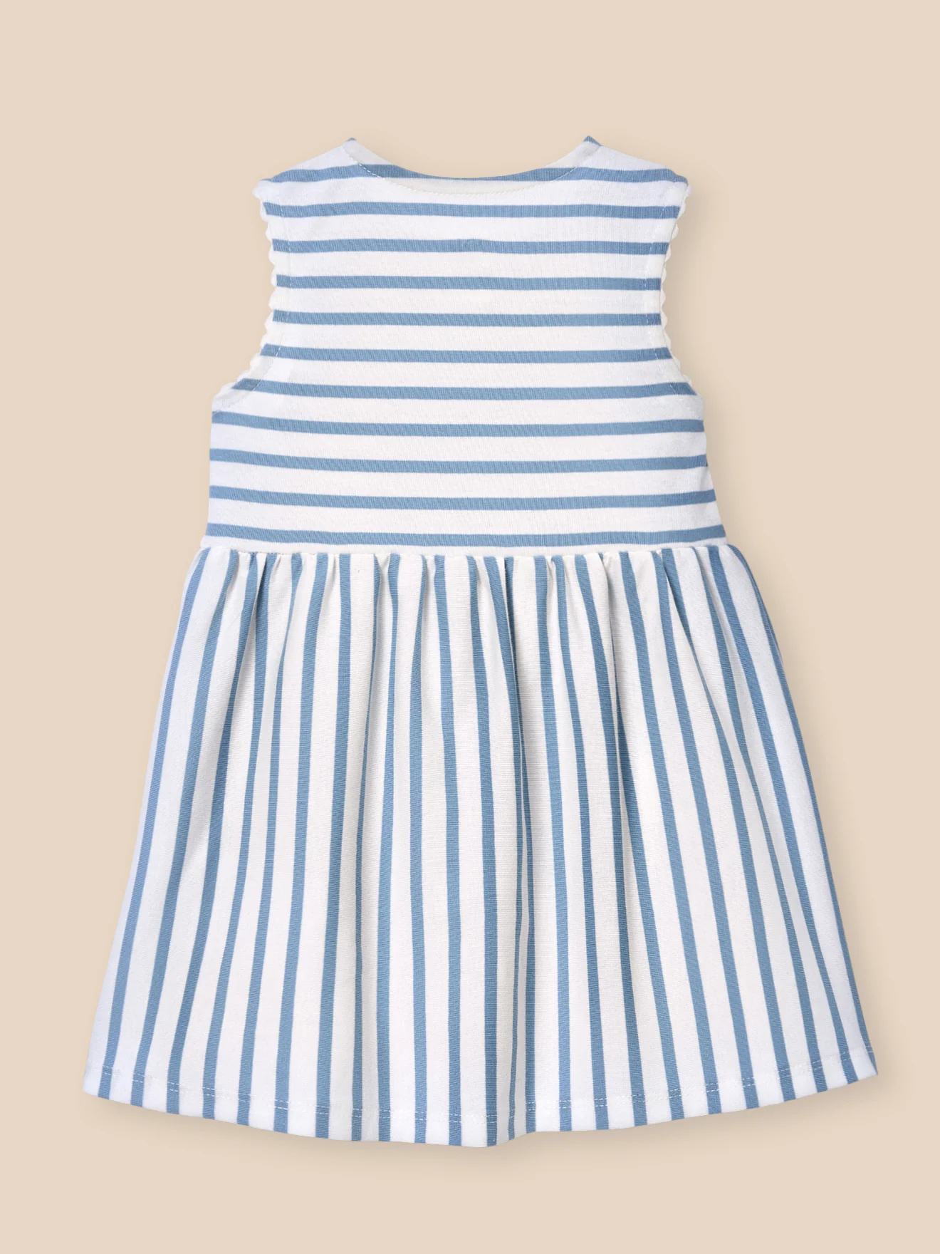 Gestreiftes Kleid, Baby - Bio-Baumwolle - Image 2