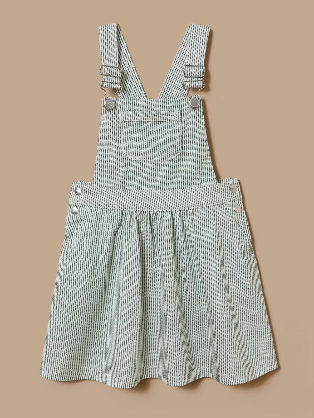 Mädchen-Trägerkleid aus gestreiftem Denim - Image 6