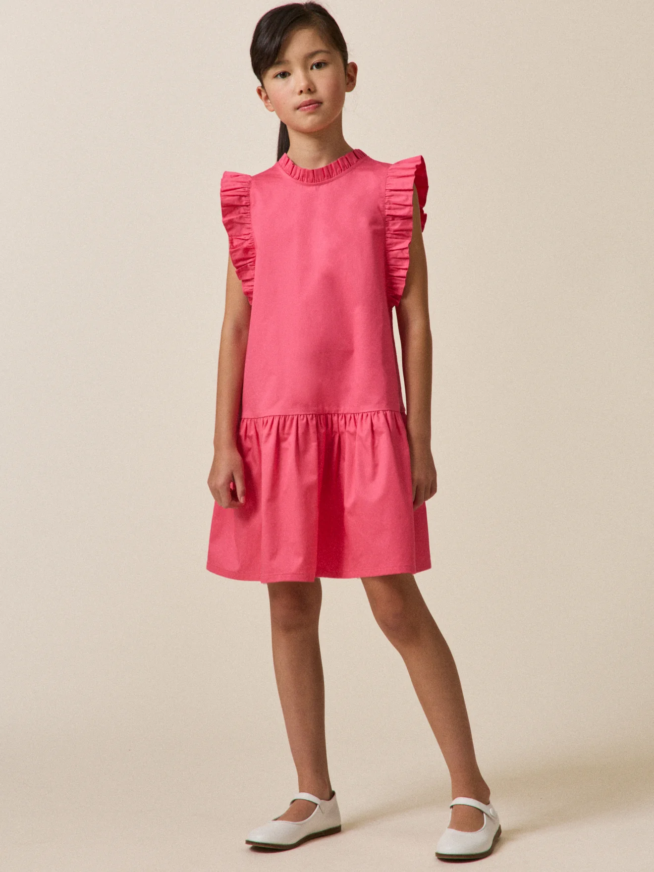 Mädchenkleid « Charlotte » aus Baumwollsatin – Kollektion « Couture » - Image 6