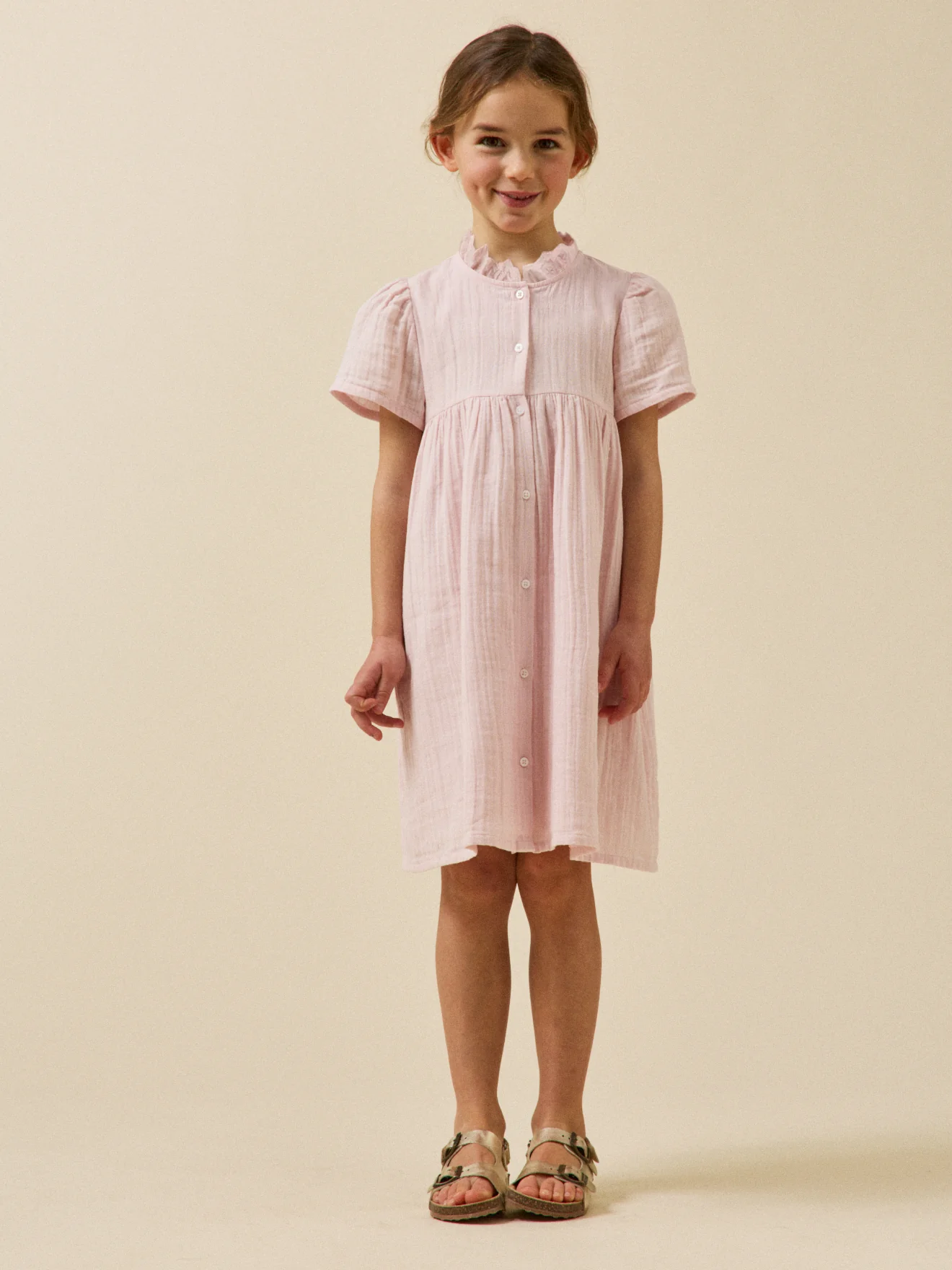 Mädchenkleid aus Baumwollgaze - Image 5