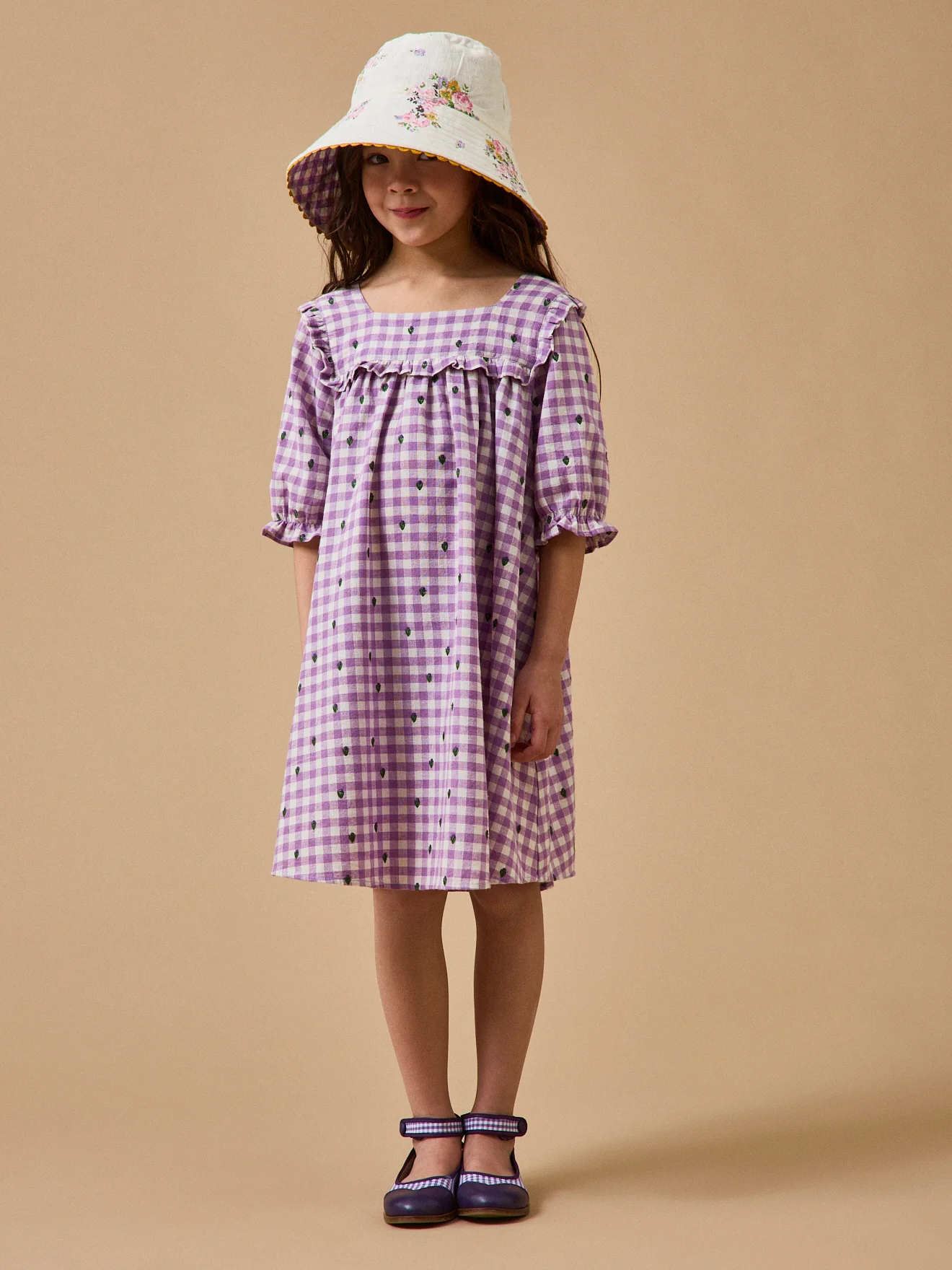 Mädchenkleid mit Vichy-Karos – CYRILLUS X EMILE & IDA - Image 6