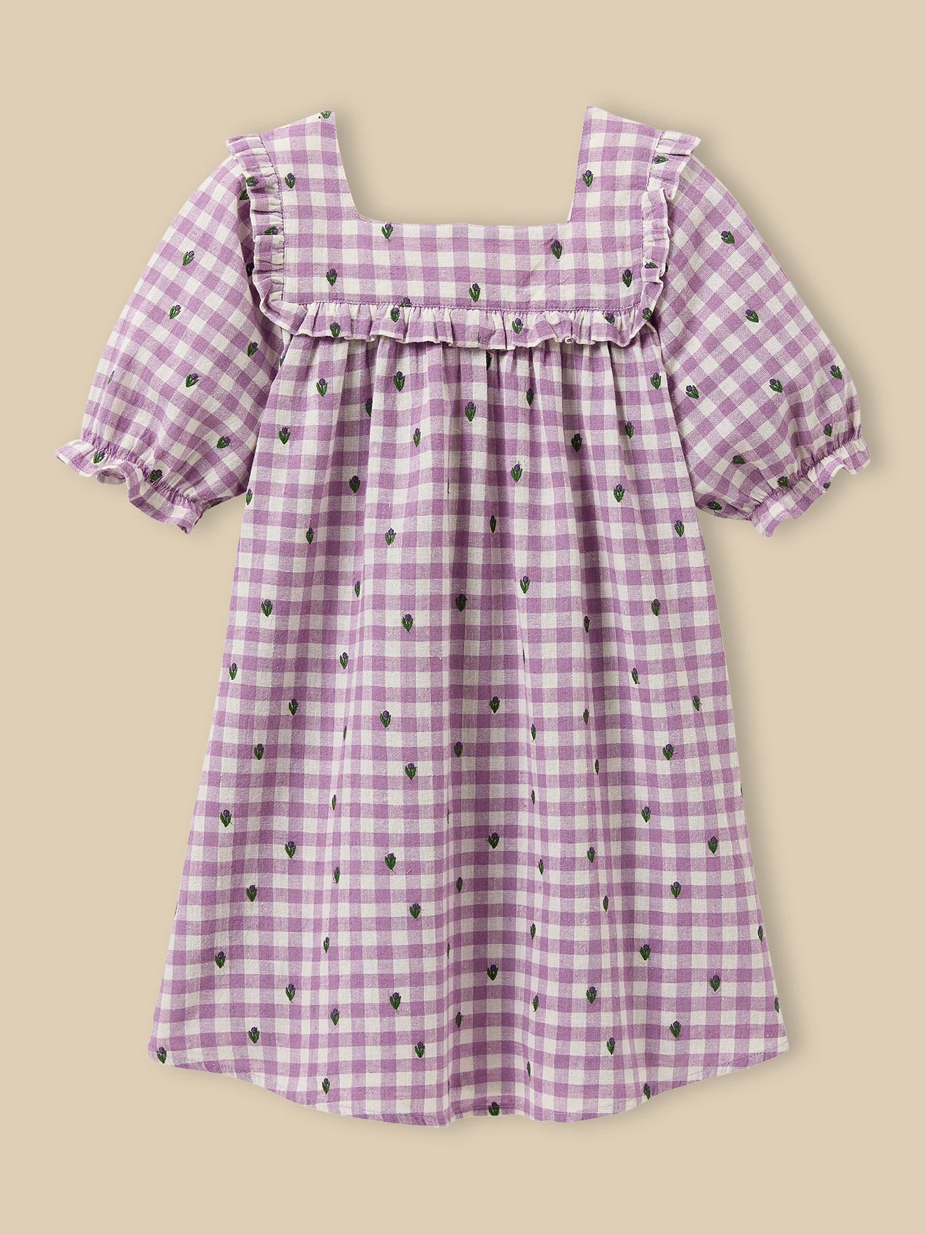 Mädchenkleid mit Vichy-Karos – CYRILLUS X EMILE & IDA - Image 8
