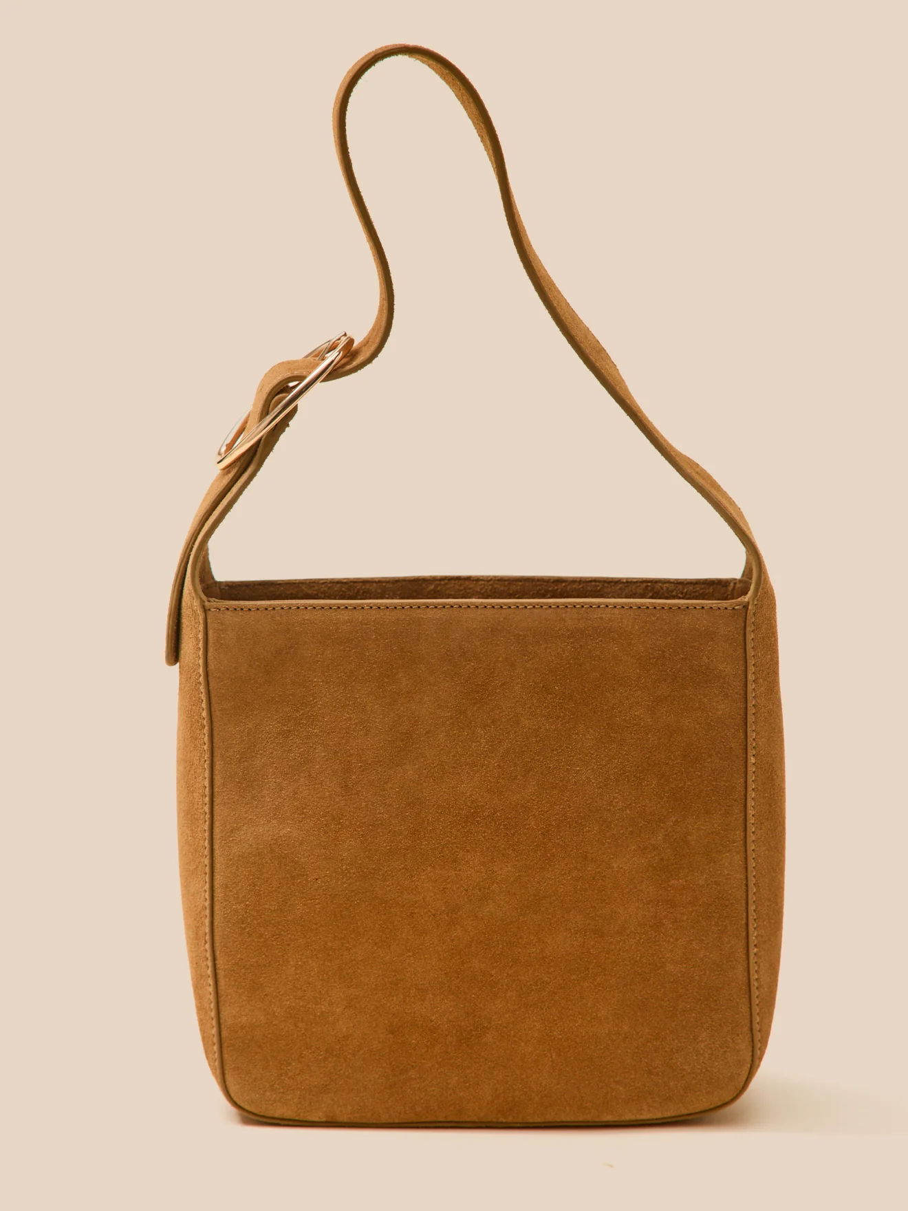 Damen-Umhängetasche aus Veloursleder – Kollektion Lederwaren Cyrillus - Image 3