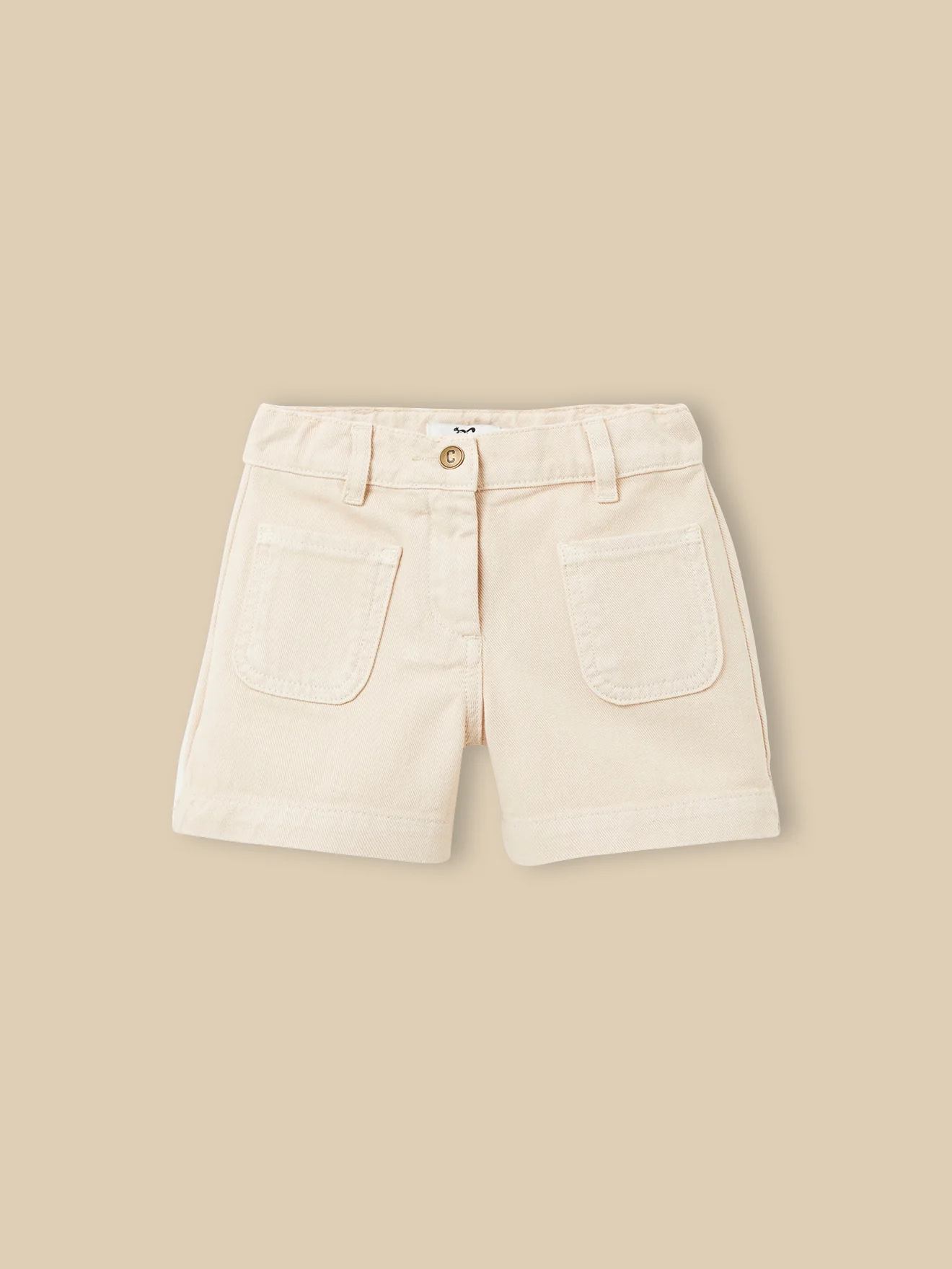 Mädchen-Shorts aus farbigem Denim
