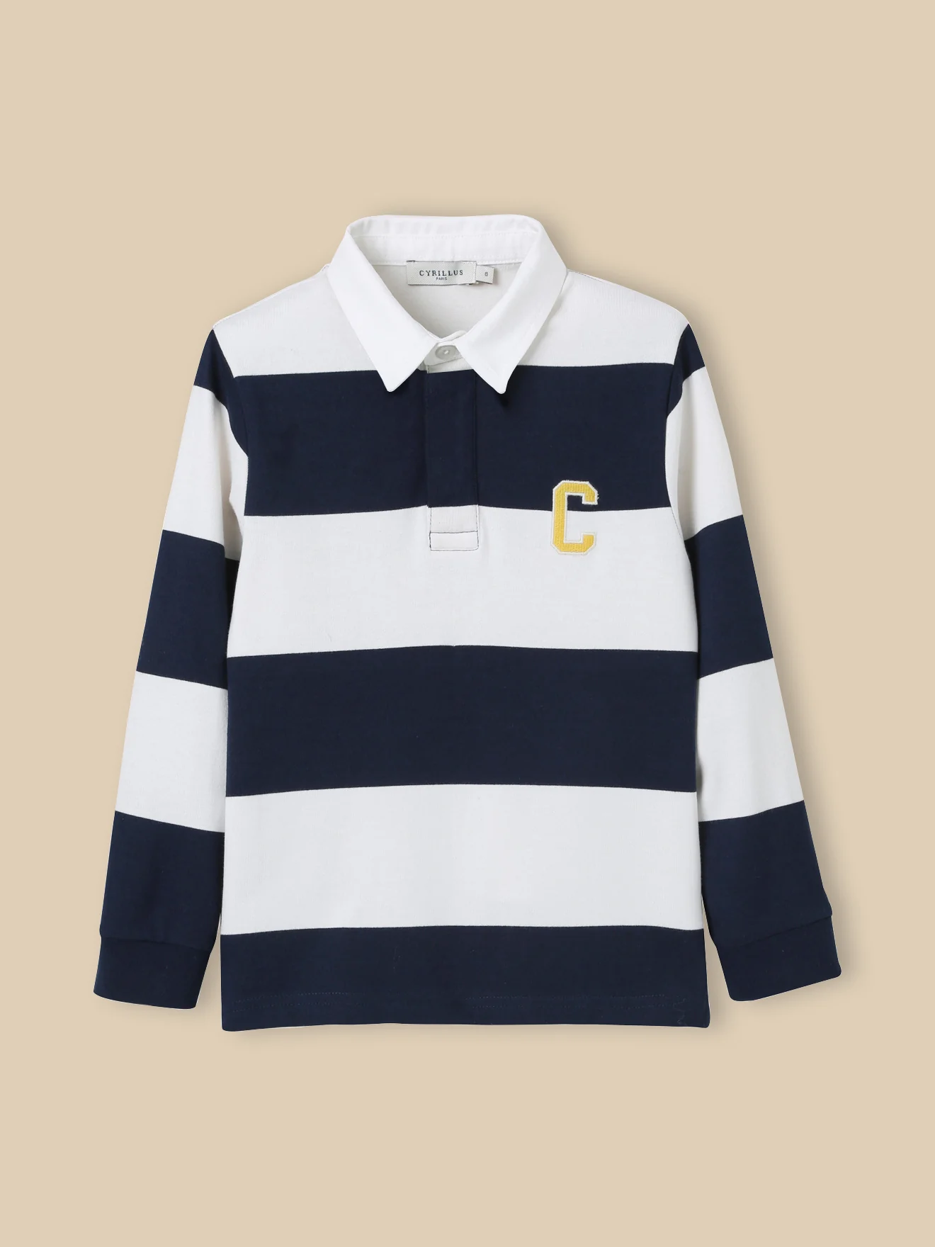 Jungen Rugby-Shirt mit Polokragen – Bio-Baumwolle
