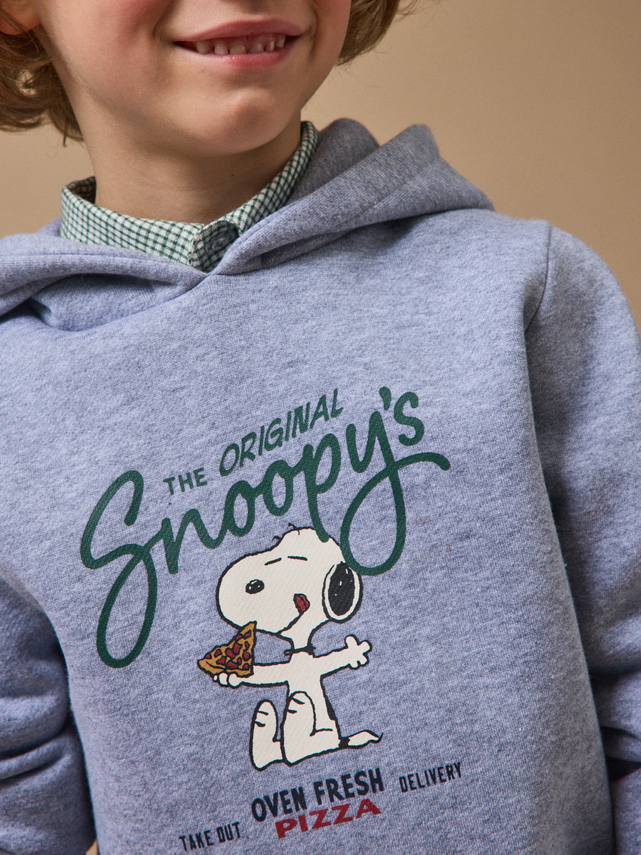 Kinder-Kapuzen-Sweatshirt Cyrillus X PEANUTS™ – Kollektion « Snoopy » - Image 3