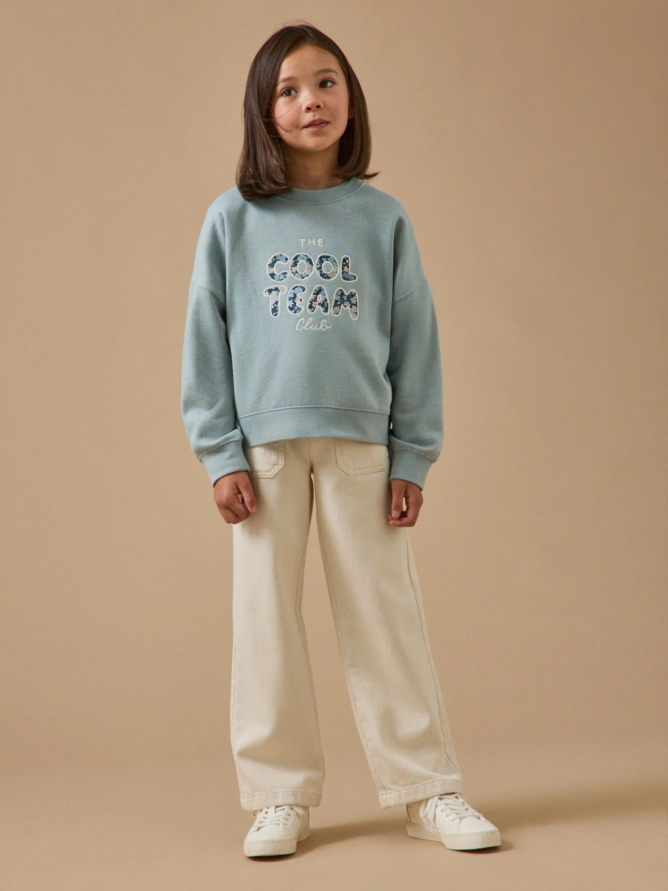 Mädchen-Sweatshirt « Cool Team », aus Liberty®-Stoff, Bio-Baumwolle - Image 4