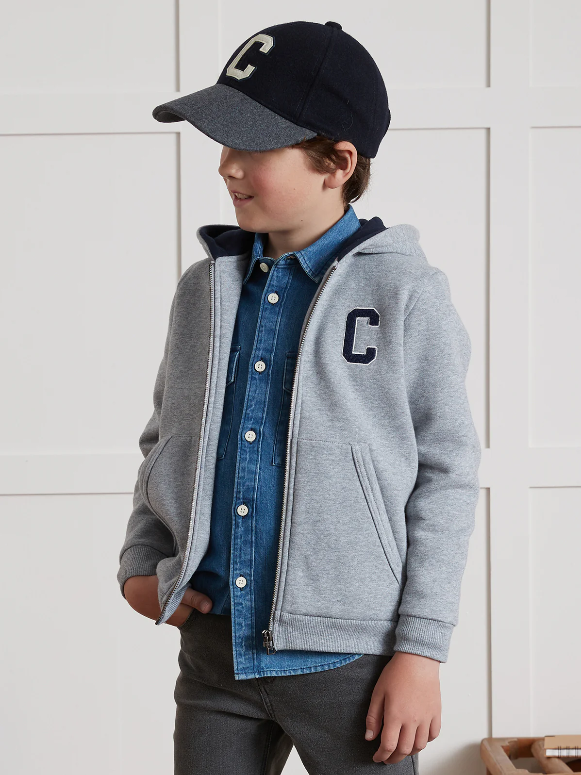 Jungen-Sweatjacke mit Reißverschluss und Kapuze - Image 7