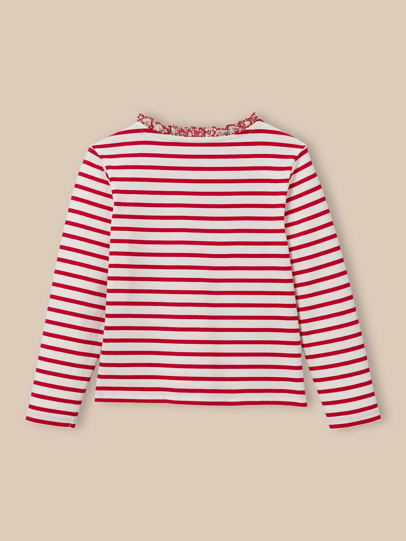 Mädchen-Shirt im Marinelook mit Liberty®-Stoff – Bio-Baumwolle - Image 2