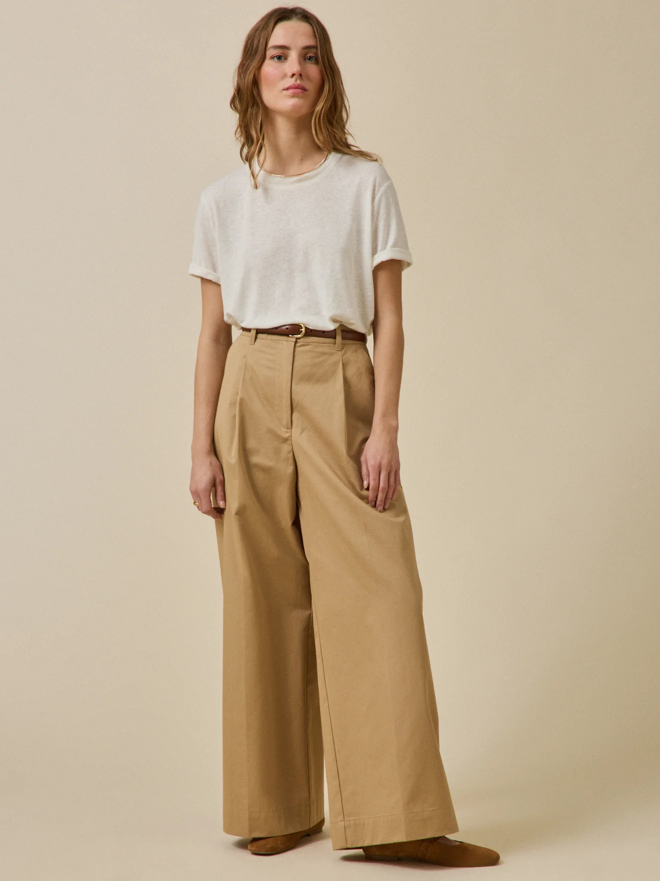 Damen-T-Shirt aus Leinen und Viskose - Image 3