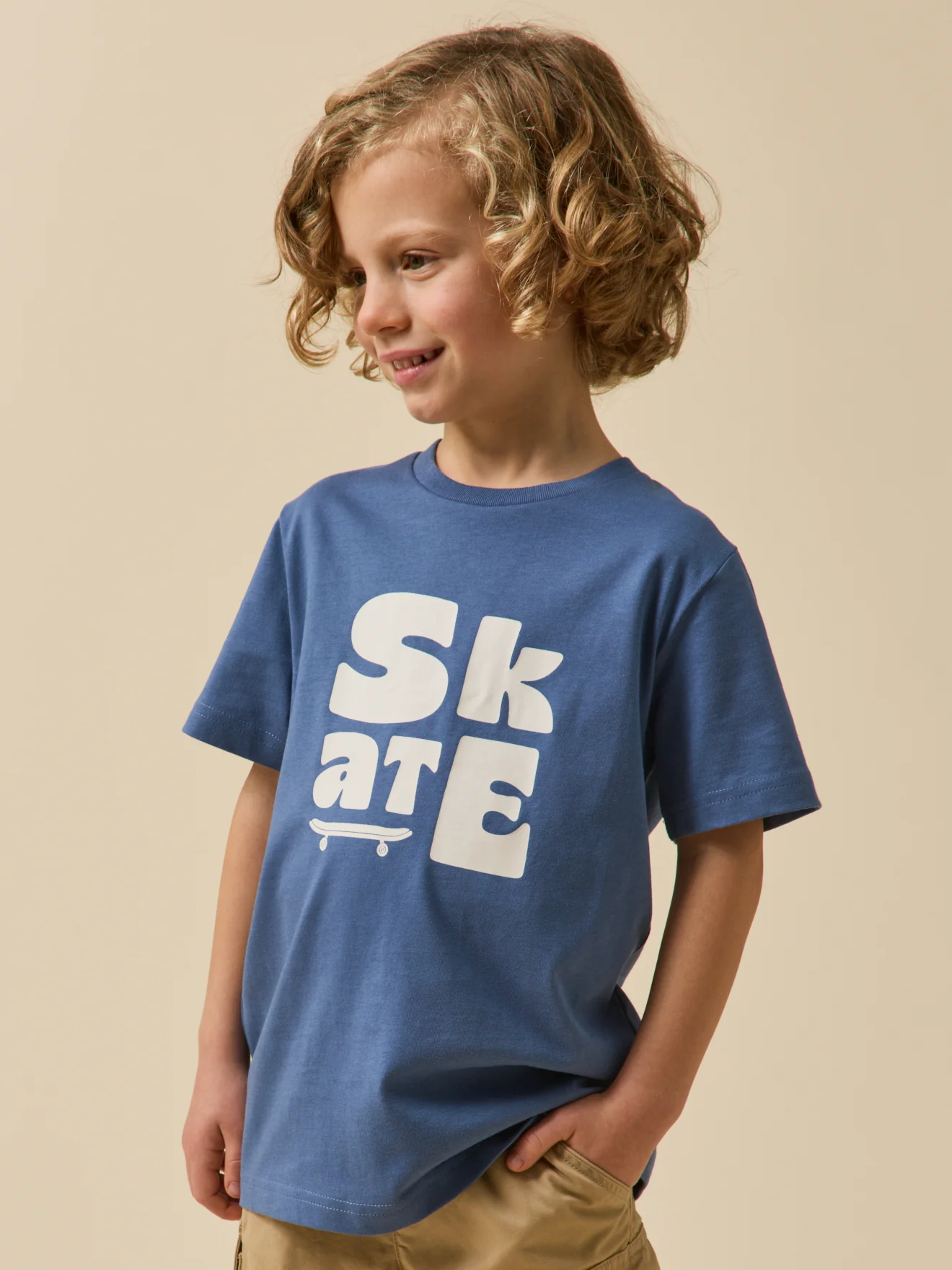 Jungen T-Shirt mit Druckmotiv – Bio-Baumwolle