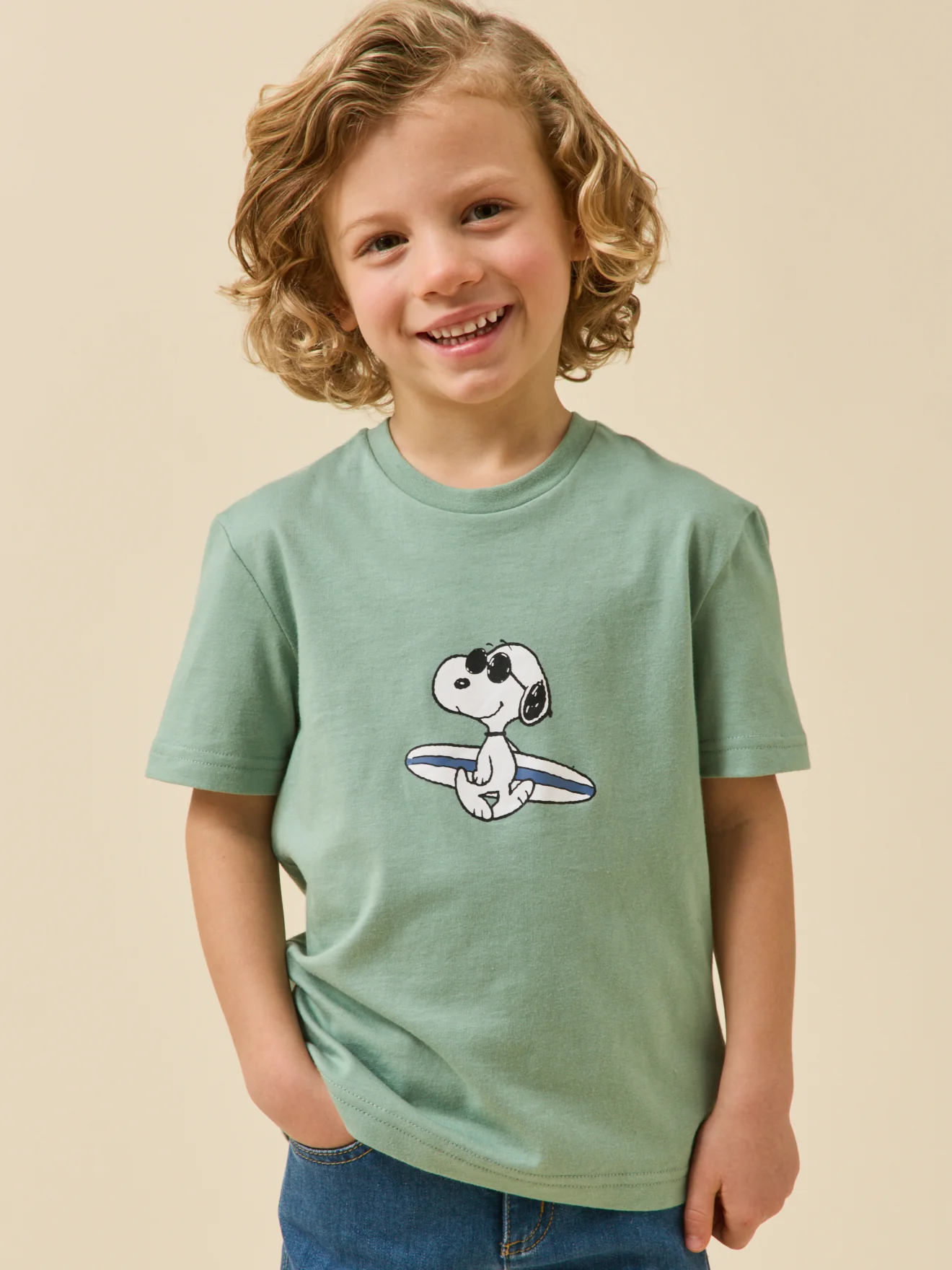 Kinder T-Shirt Cyrillus x PEANUTS(TM) – Snoopy Kollektion