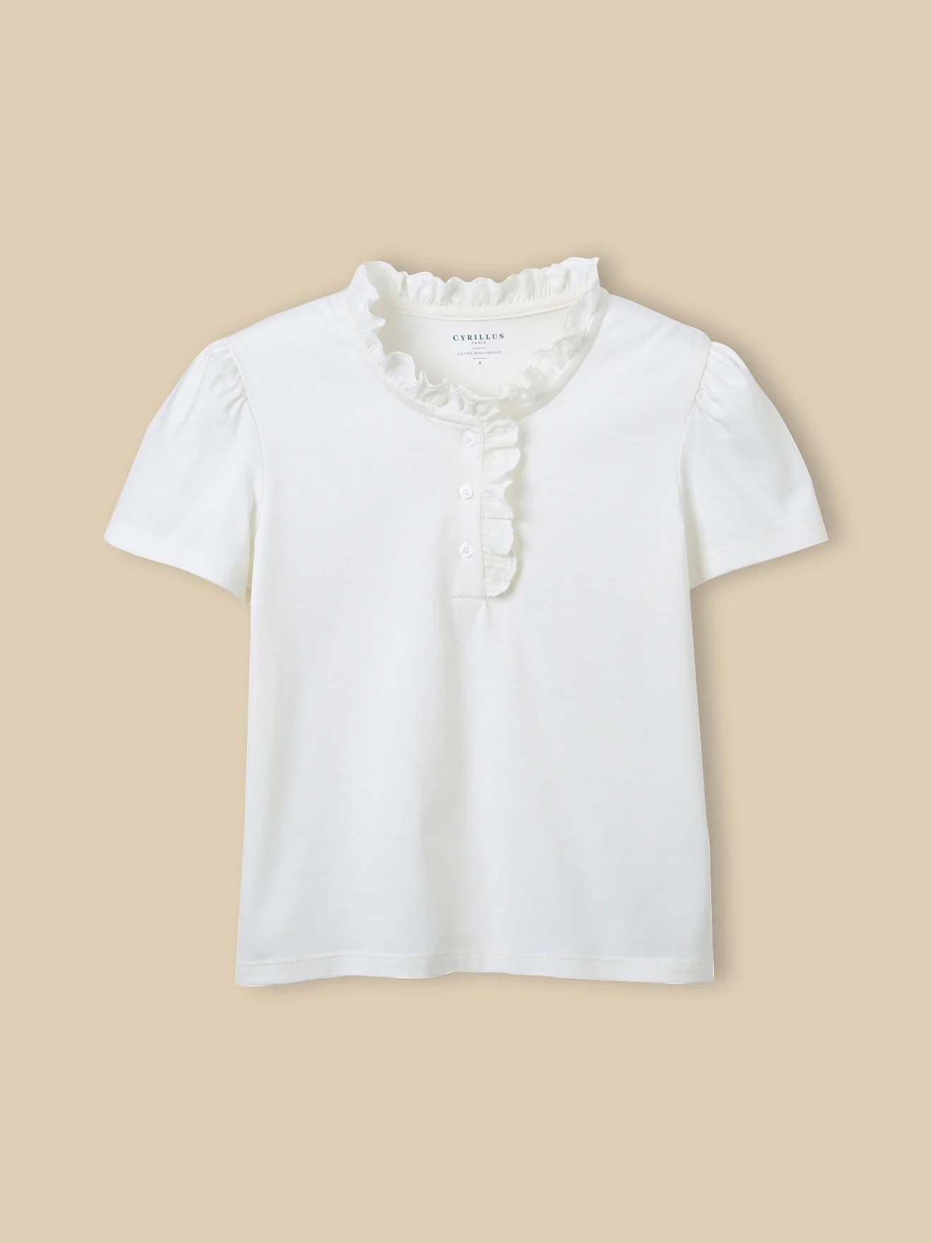 Mädchen T-Shirt mit Rüschenkragen – Kollektion « Junior » - Image 5