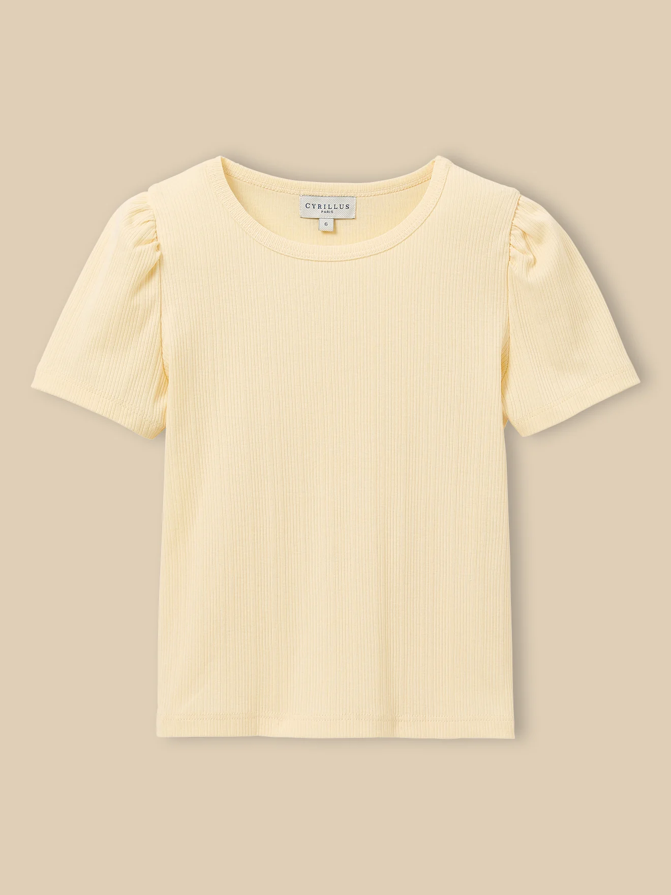 Mädchen T-Shirt aus Rippstrick – Bio-Baumwolle