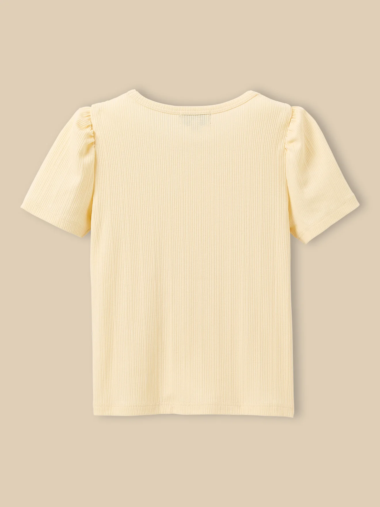 Mädchen T-Shirt aus Rippstrick – Bio-Baumwolle - Image 2
