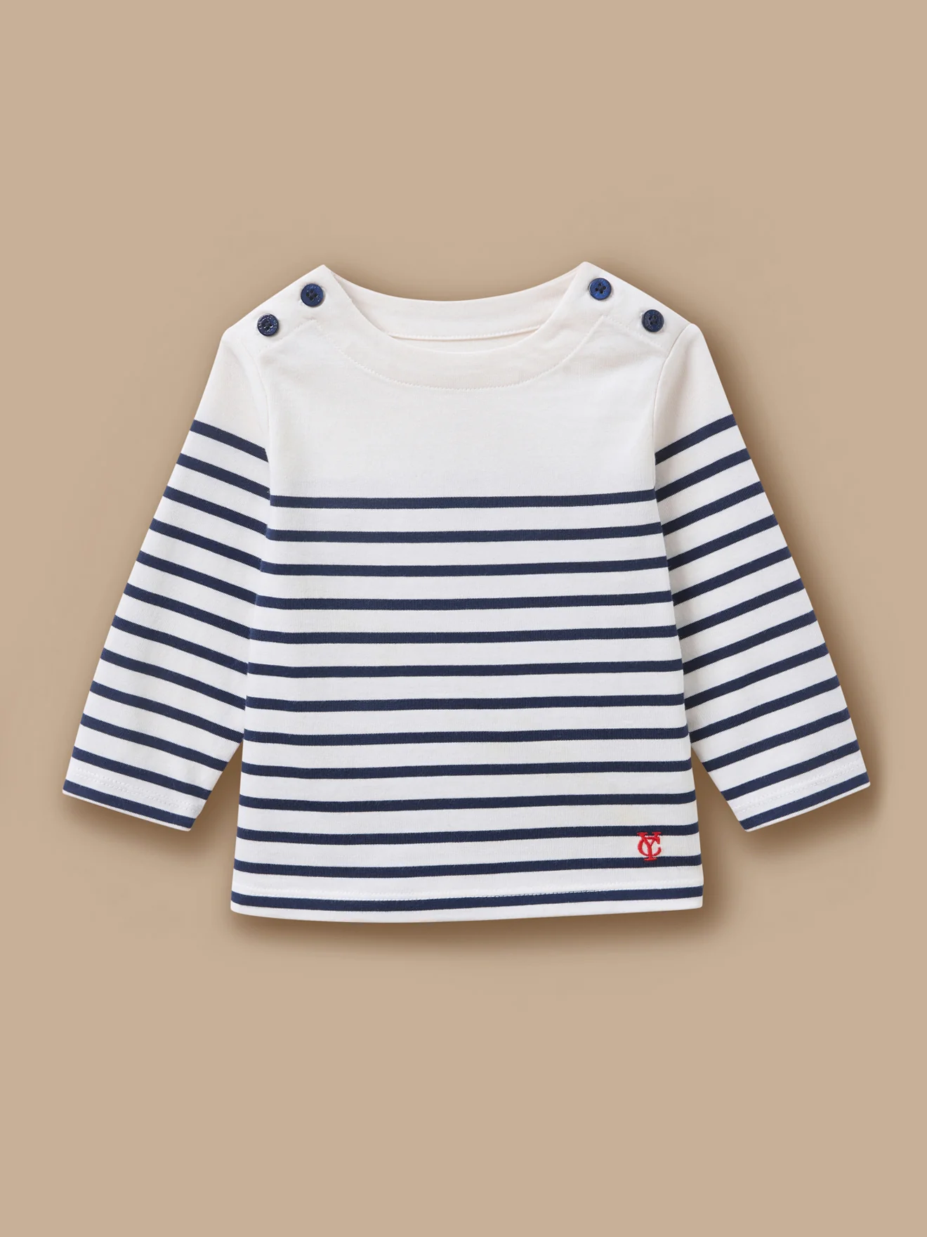Geknöpftes Baby-Matrosenshirt