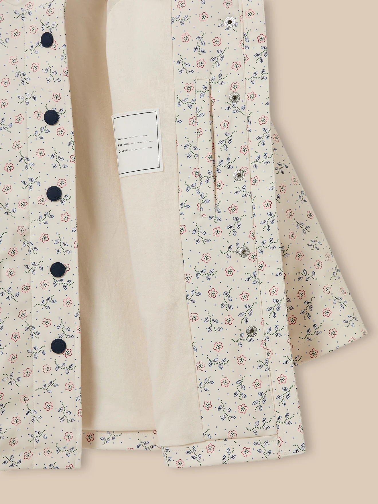 Mädchen-Regenjacke mit Kapuze – « Lily »-Print - Image 8