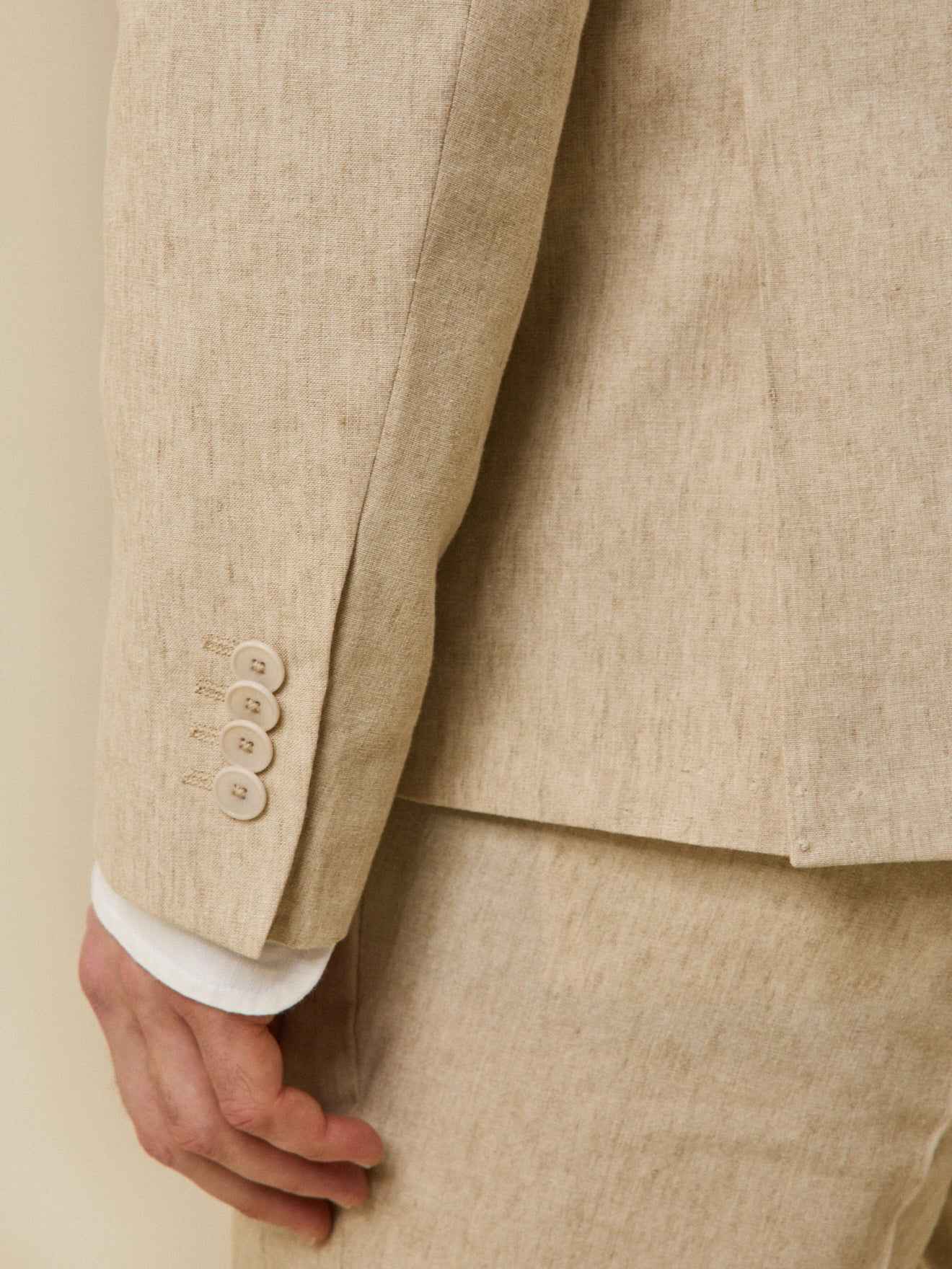 Anzugjacke aus Leinenmischung - Image 4
