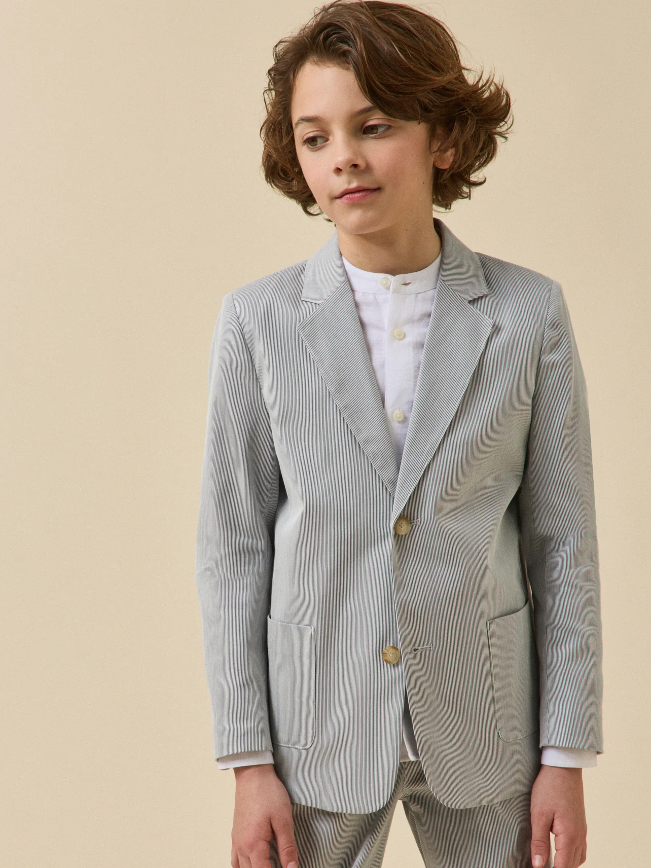 Jungen-Anzugjacke mit Streifen – Kollektion für Festtage und Hochzeiten - Image 21
