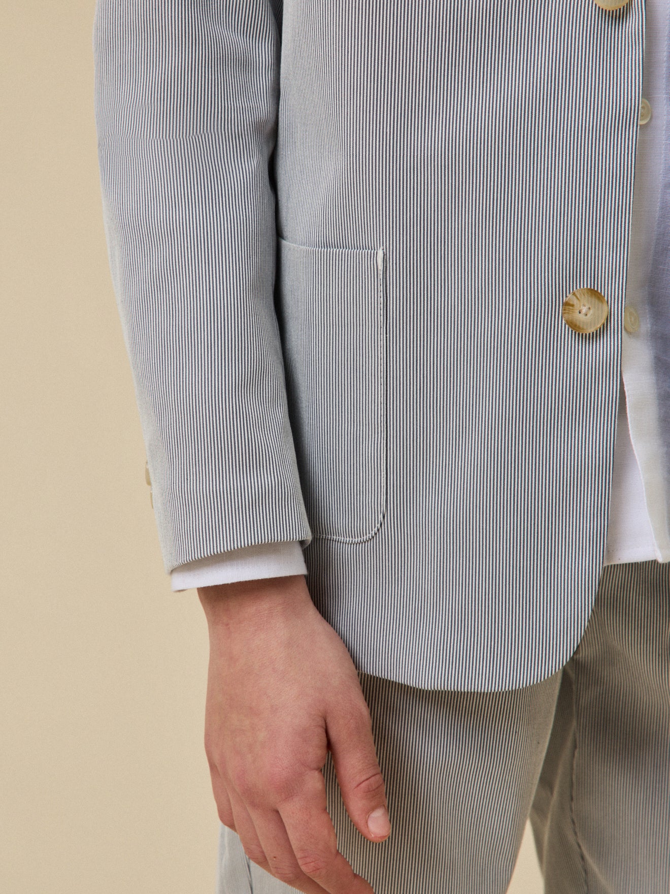 Jungen-Anzugjacke mit Streifen – Kollektion für Festtage und Hochzeiten - Image 5