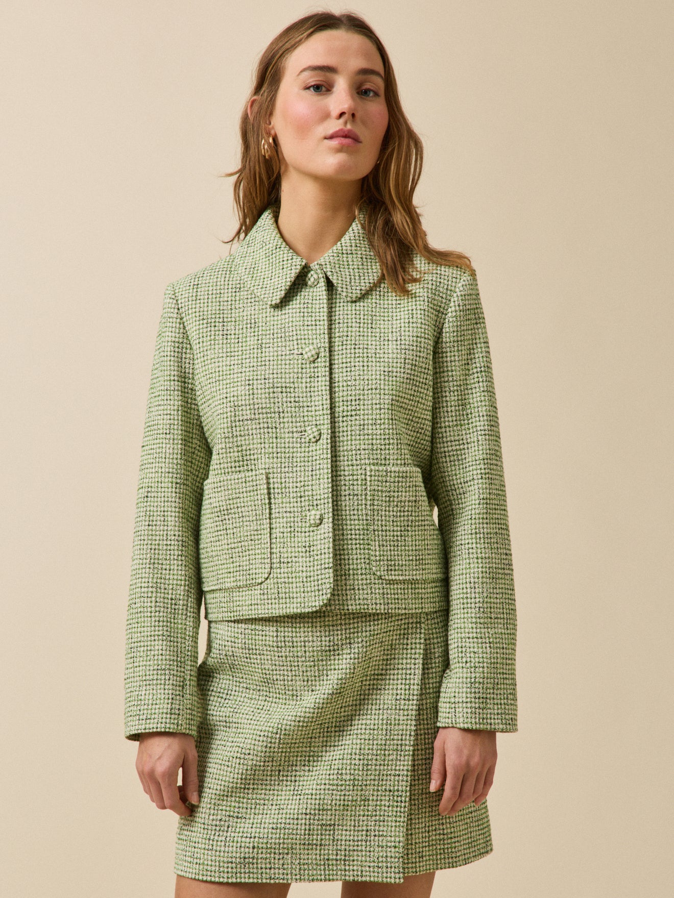 Damenjacke aus kariertem Tweed - Image 7